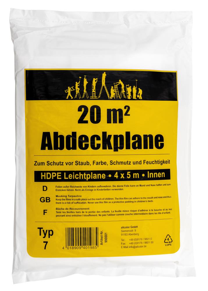 Abdeckplane HDPE 4 m x 12,5 m Abdeckplane HDPE 4 m x 12,5 m