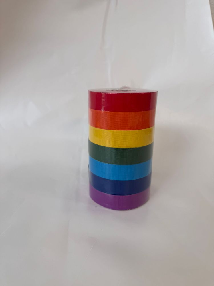 Rainbowset, Gaffa Tape Set. 7x Rollen 19mm x 12,5m