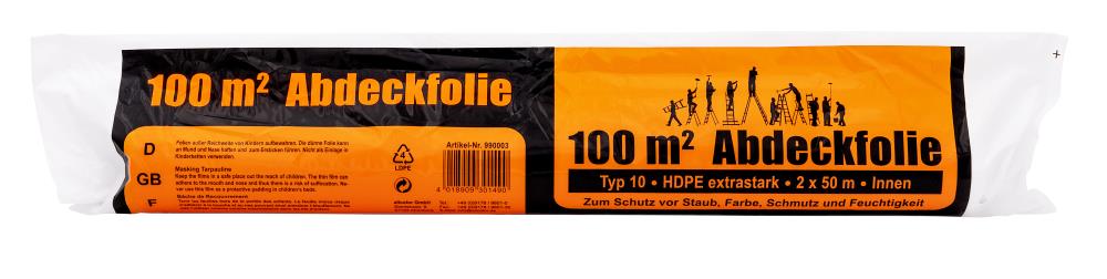 HDPE-Abdeckfolie 2 m x 50 m HDPE-Abdeckfolie 2 m x 50 m
