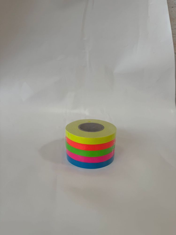 Neon fluoreszierendes,Gewebe Tapeset,5x Rollen 10mm x 12,5m